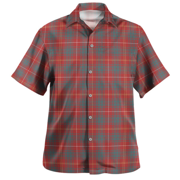 Bruce Weathered Clan Badge Tartan Hawaiian Shirt