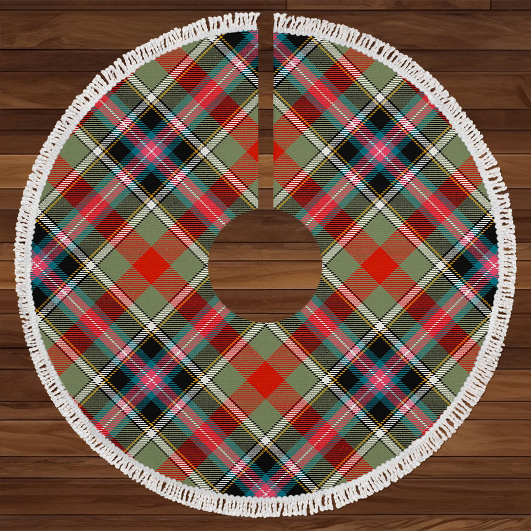 Bruce of Kinnaird Ancient Clan Badge Tartan Christmas Tree Skirt