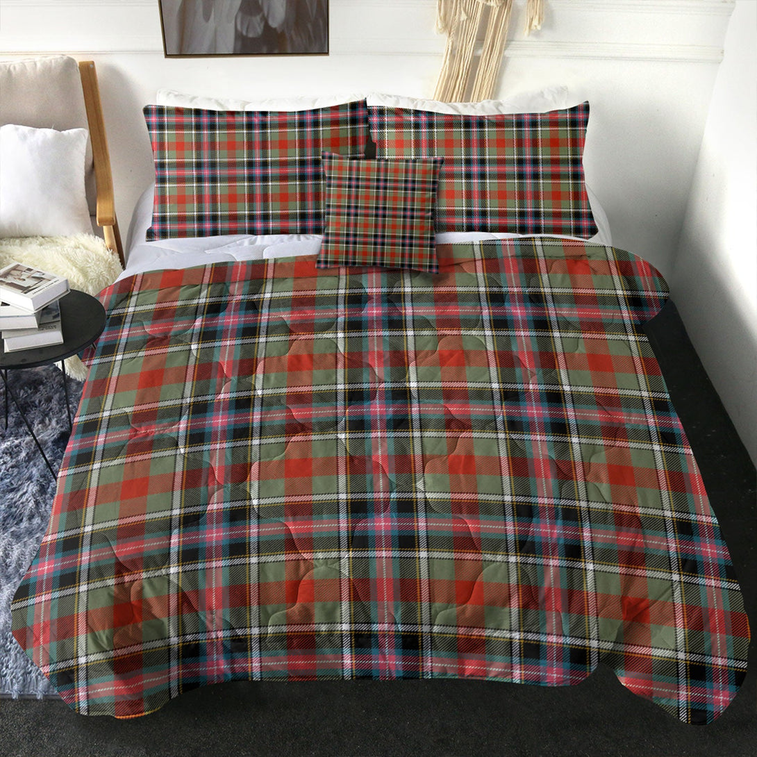 Bruce of Kinnaird Ancient Clan Badge Tartan Comforter