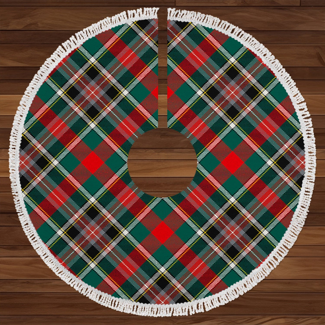 Bruce of Kinnaird Modern Clan Badge Tartan Christmas Tree Skirt