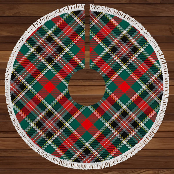 Bruce of Kinnaird Modern Clan Badge Tartan Christmas Tree Skirt