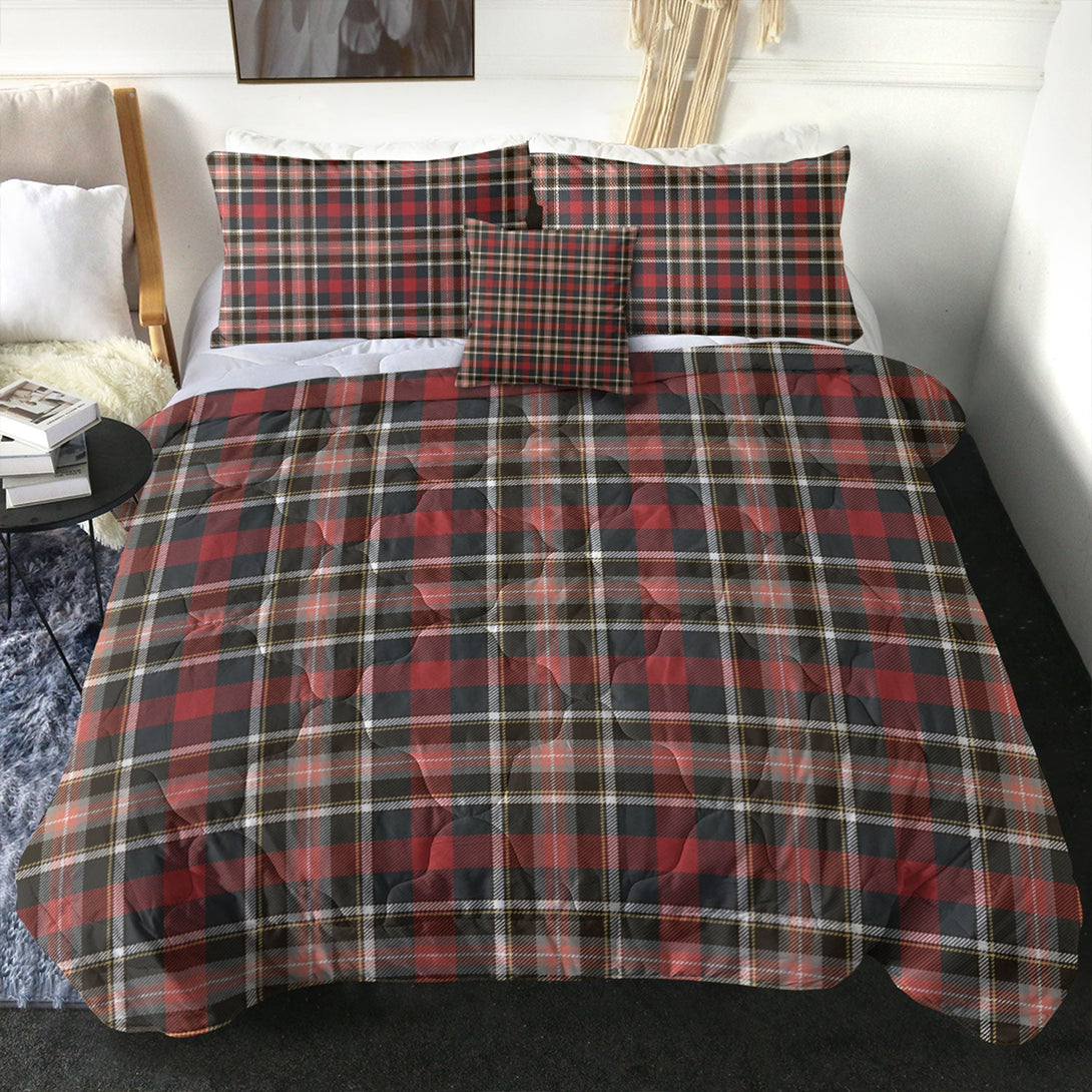 Bruce of Kinnaird Weathered Clan Badge Tartan Comforter