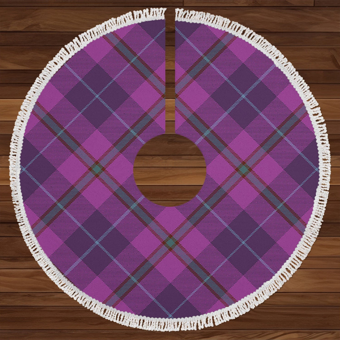 Bryson Weathered Clan Badge Tartan Christmas Tree Skirt