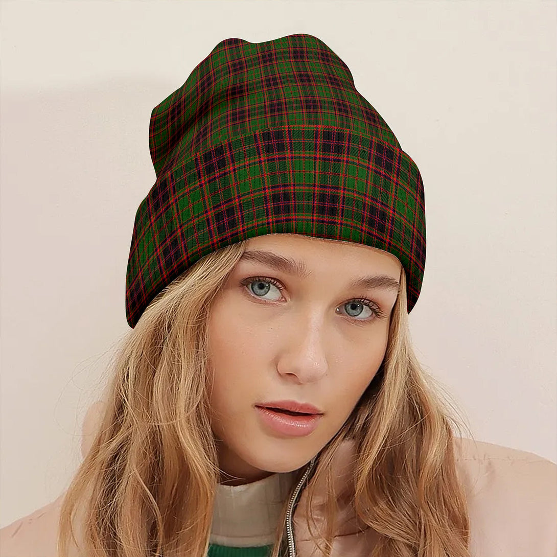 Buchan Modern Clan Badge Tartan Knitted Beanie