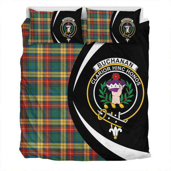 Buchanan Ancient Clan Badge Tartan Bedding Set Circle Style