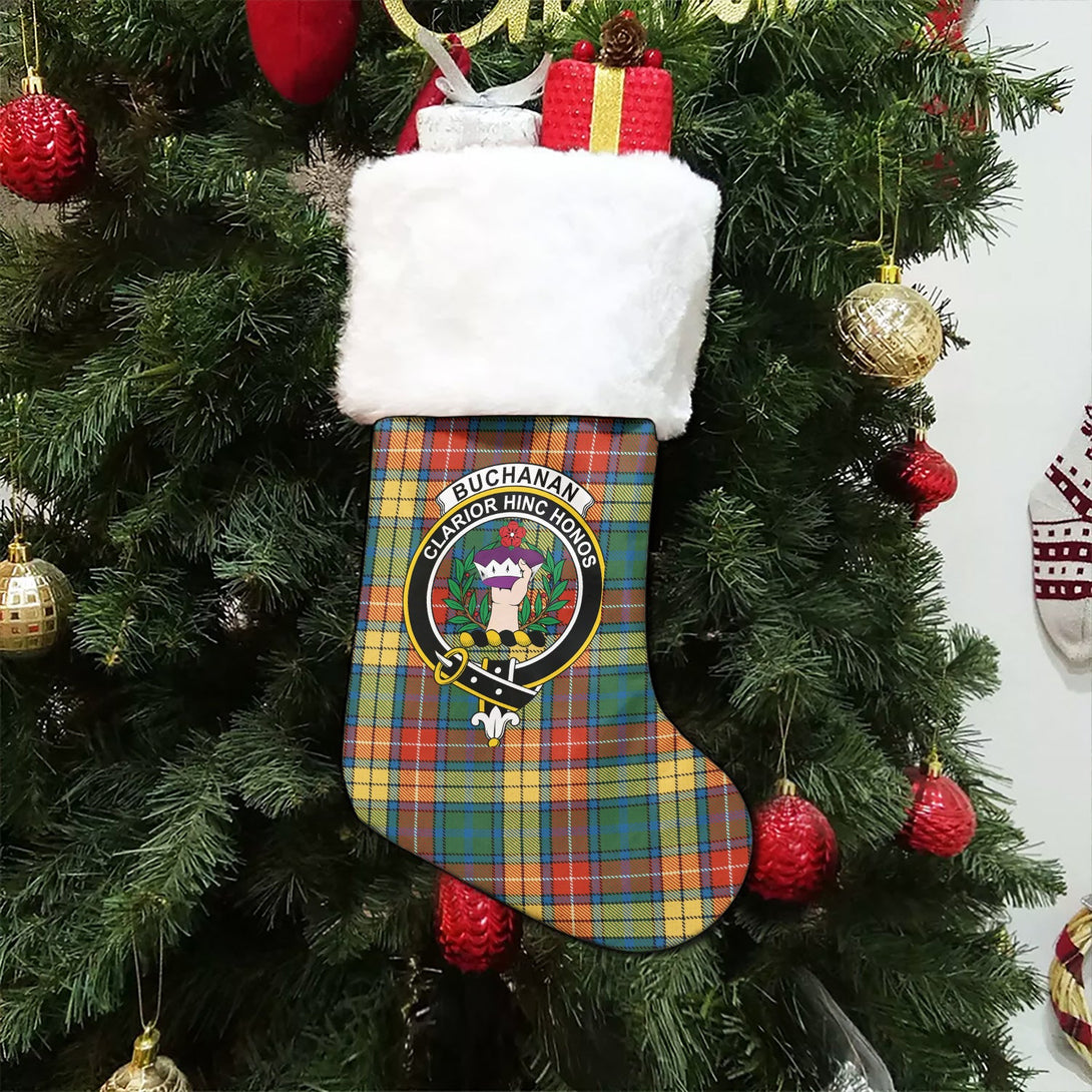 Buchanan Ancient Clan Badge Tartan Christmas Stocking