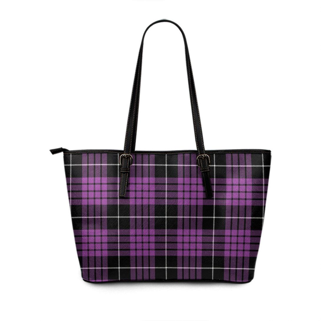 Buchanan Cerise 2 Special Ancient Tartan Leather Tote Bag