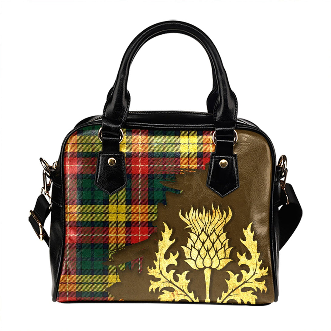 Buchanan Modern Tartan Shoulder Handbag Thistle Oldest Style