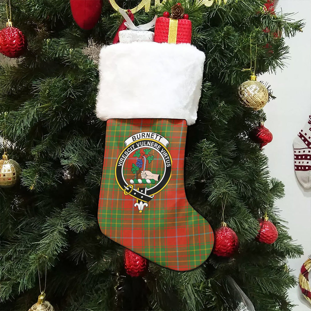 Burnett Ancient Clan Badge Tartan Christmas Stocking