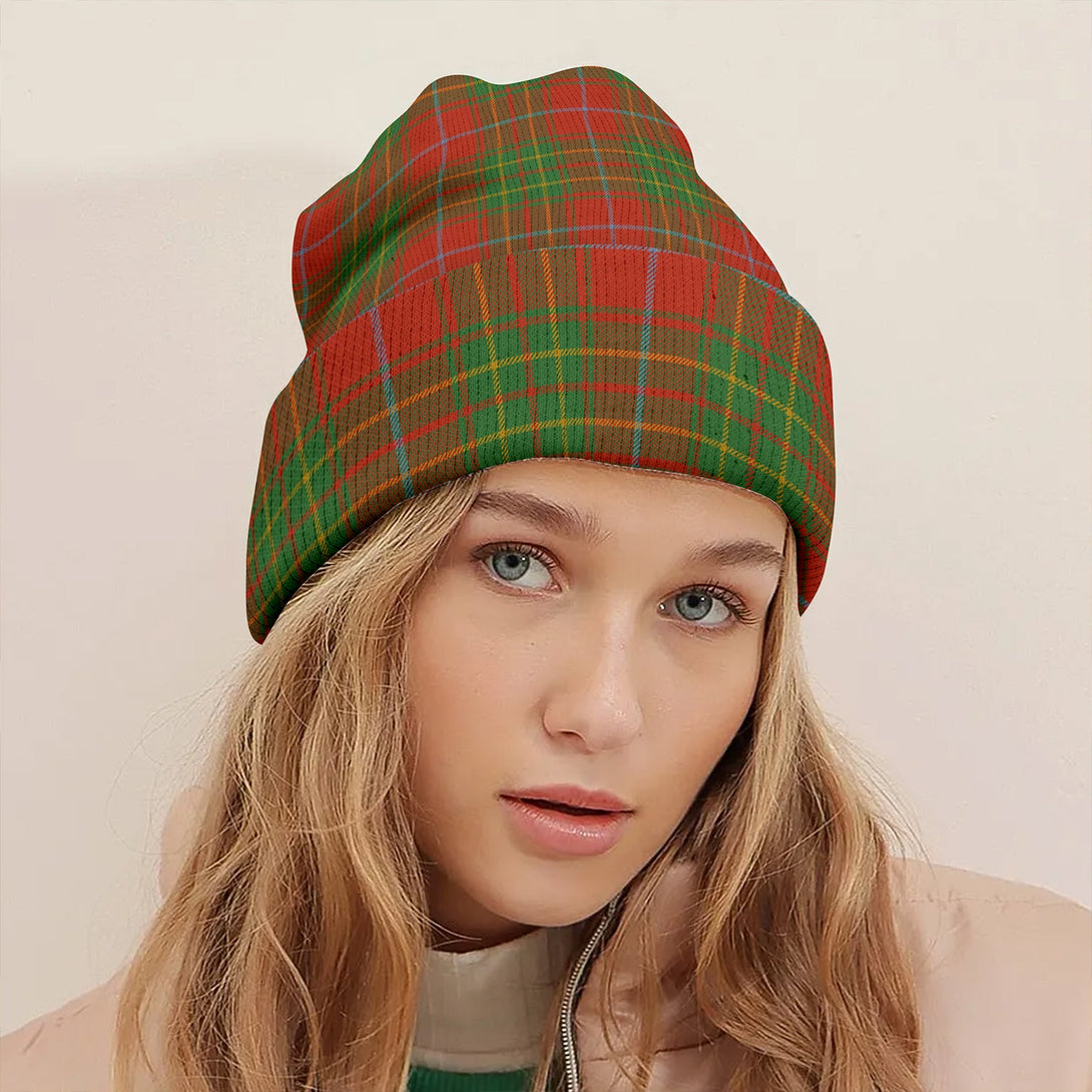 Burnett Ancient Clan Badge Tartan Knitted Beanie