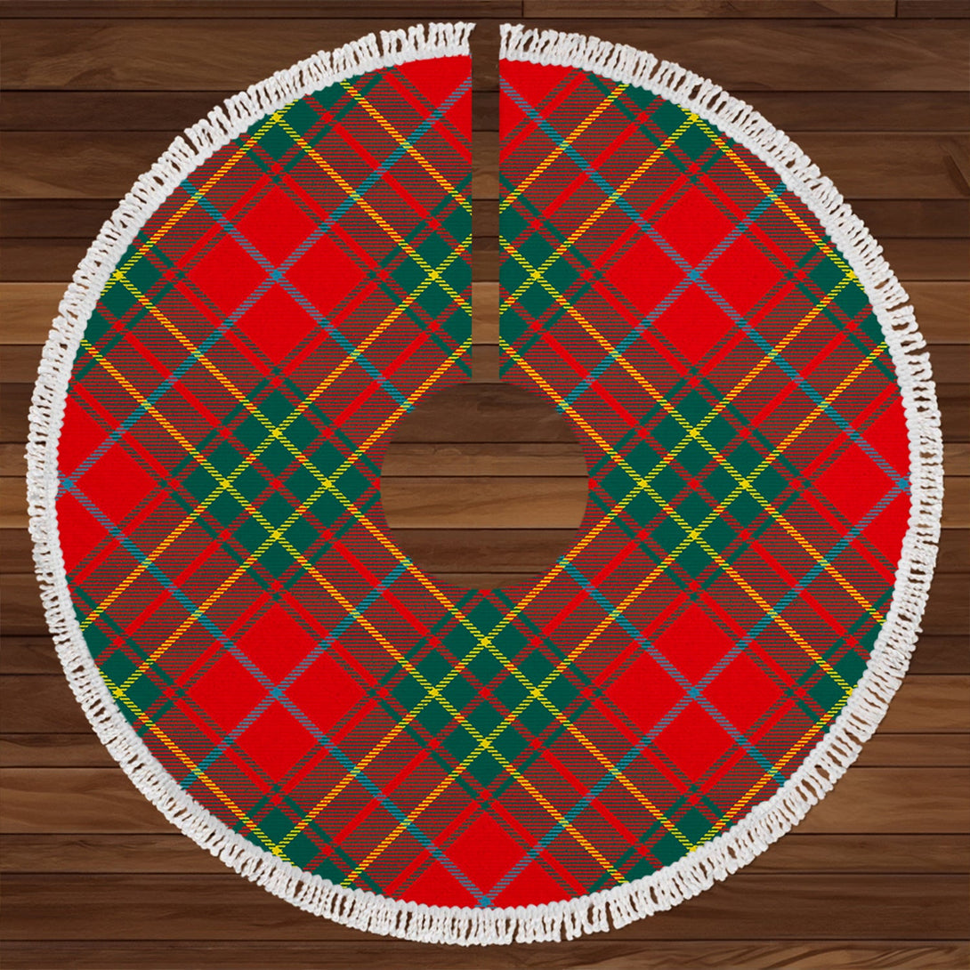 Burnett Modern Clan Badge Tartan Christmas Tree Skirt