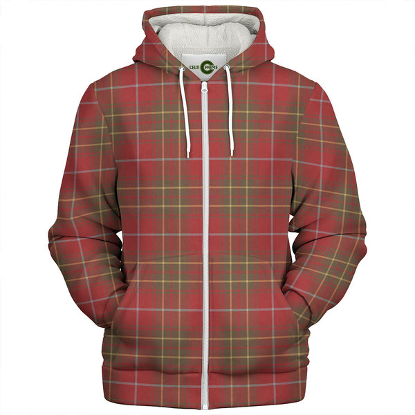 Burnett Weathered Clan Badge Tartan Sherpa Hoodie