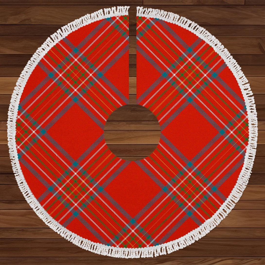 Burnett of Leys Ancient Clan Badge Tartan Christmas Tree Skirt