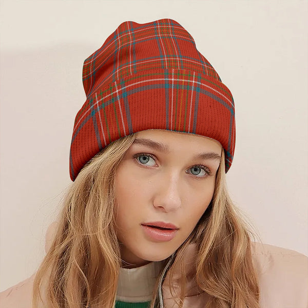 Burnett of Leys Ancient Clan Badge Tartan Knitted Beanie