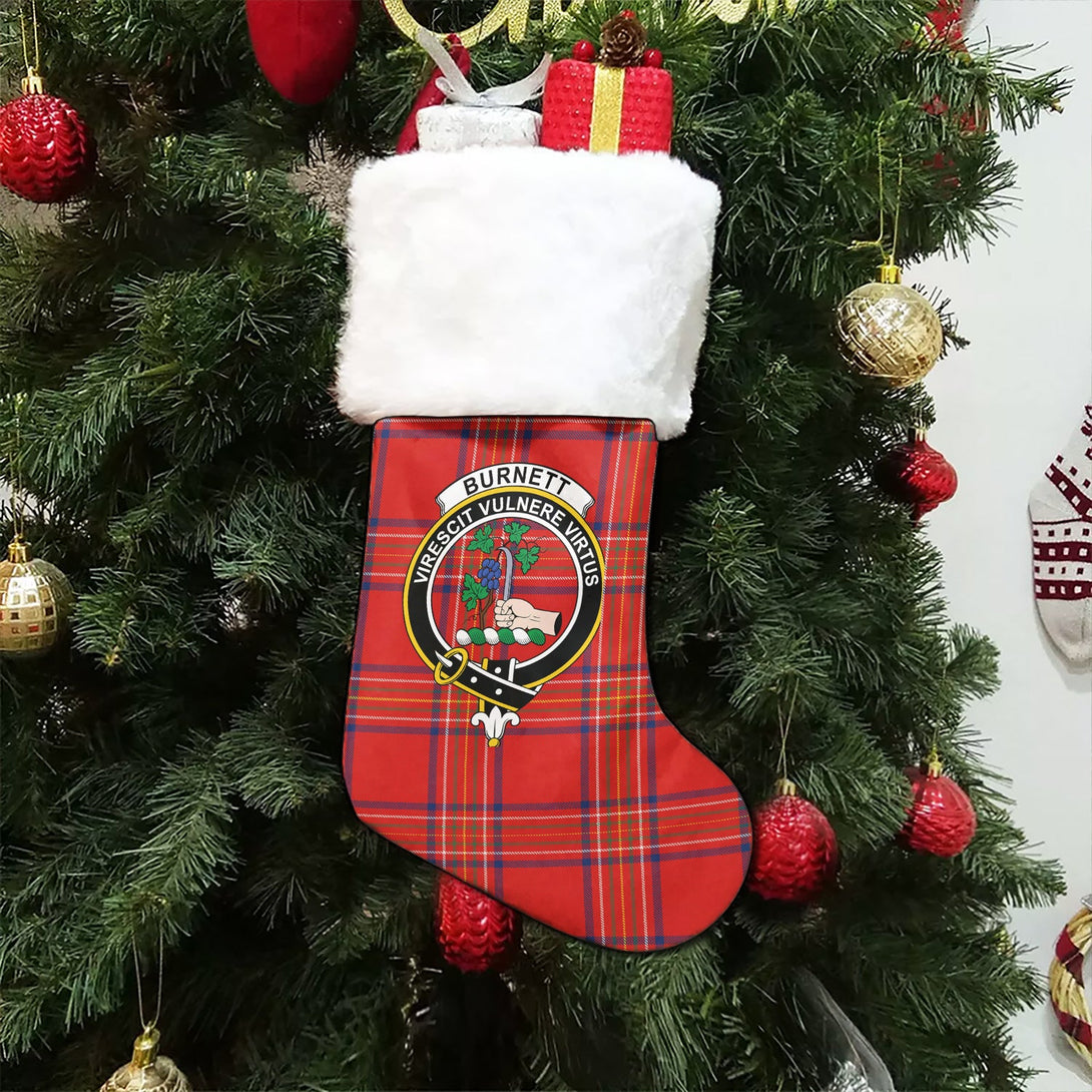 Burnett of Leys Modern Clan Badge Tartan Christmas Stocking