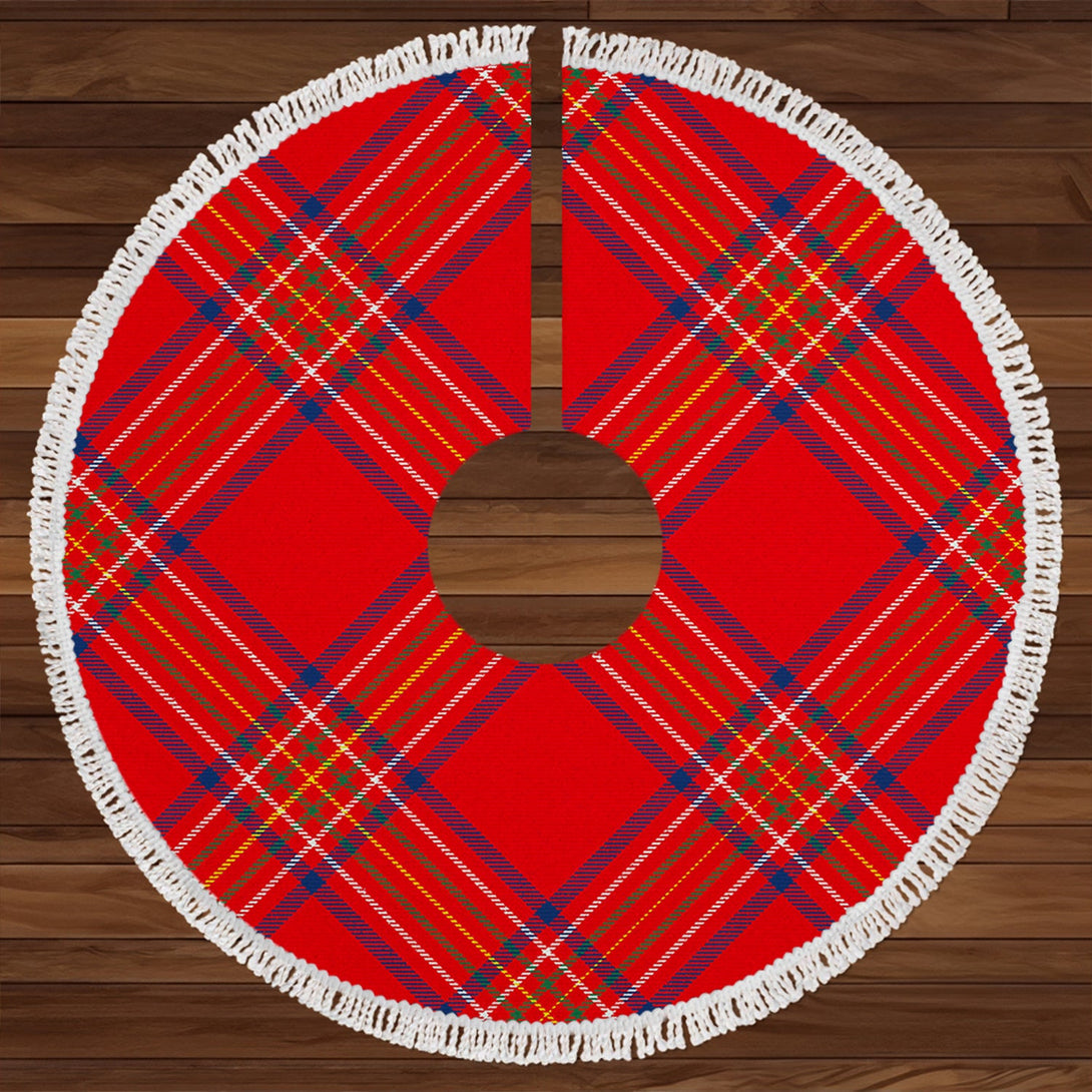 Burnett of Leys Modern Clan Badge Tartan Christmas Tree Skirt