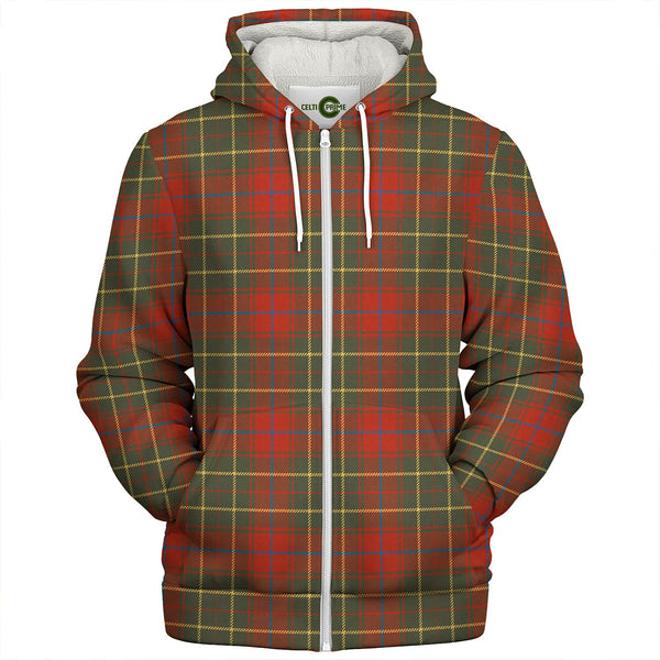 Burnett of Powis Ancient Clan Badge Tartan Sherpa Hoodie