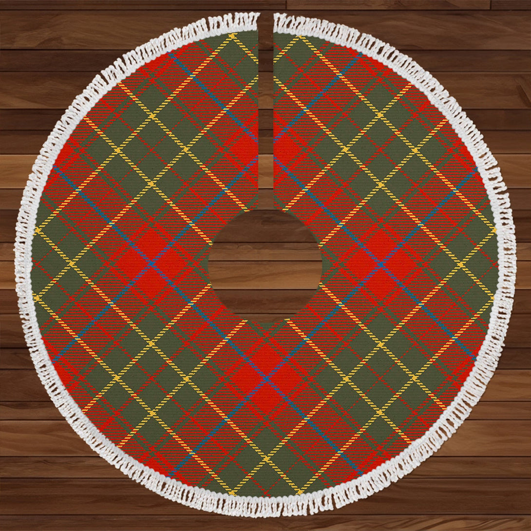 Burnett of Powis Ancient Clan Badge Tartan Christmas Tree Skirt