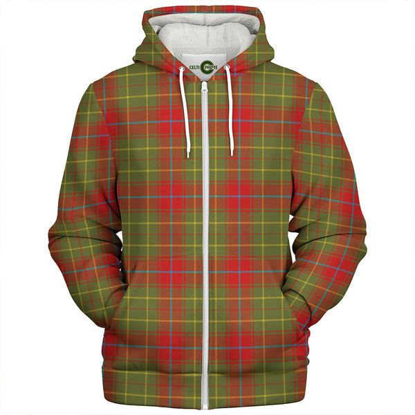 Burnett of Powis Modern Clan Badge Tartan Sherpa Hoodie