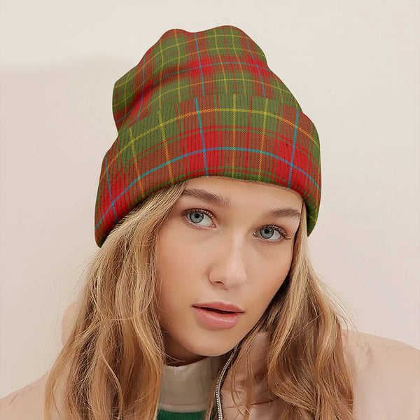 Burnett of Powis Modern Clan Badge Tartan Knitted Beanie