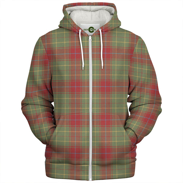 Burnett of Powis Weathered Clan Badge Tartan Sherpa Hoodie