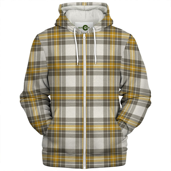 Burns Ancient Clan Badge Tartan Sherpa Hoodie