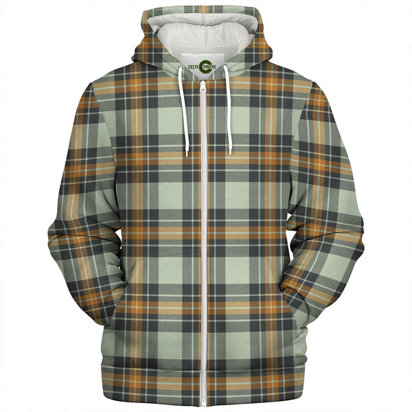 Burns Modern Clan Badge Tartan Sherpa Hoodie