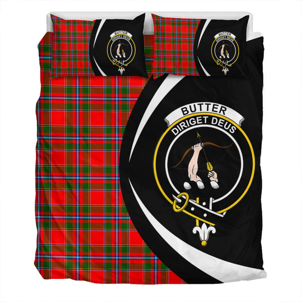 Butter Clan Badge Tartan Bedding Set Circle Style