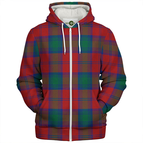 Byres Clan Badge Tartan Sherpa Hoodie