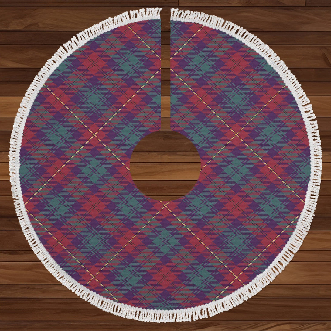 Cairns of Finavon Weathered Clan Badge Tartan Christmas Tree Skirt