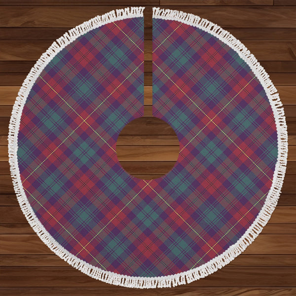 Cairns of Finavon Weathered Clan Badge Tartan Christmas Tree Skirt