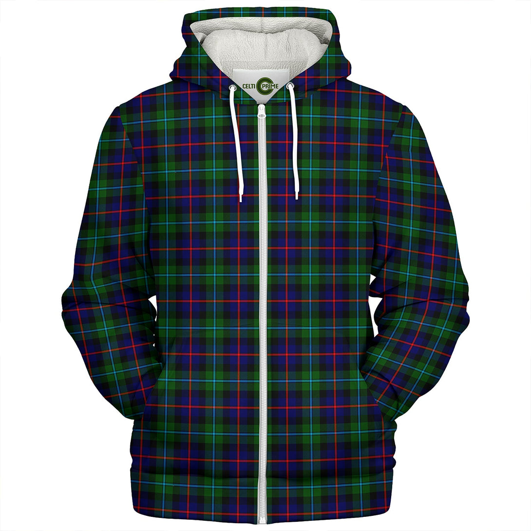 Calder Clan Badge Tartan Sherpa Hoodie