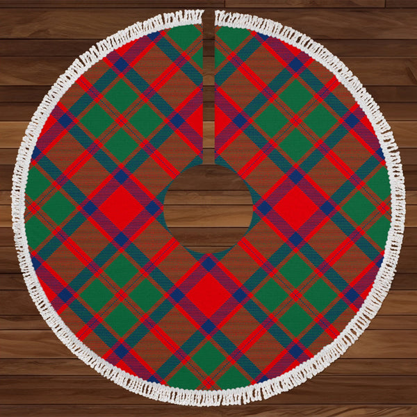 Caledonian Modern Tartan Christmas Tree Skirt