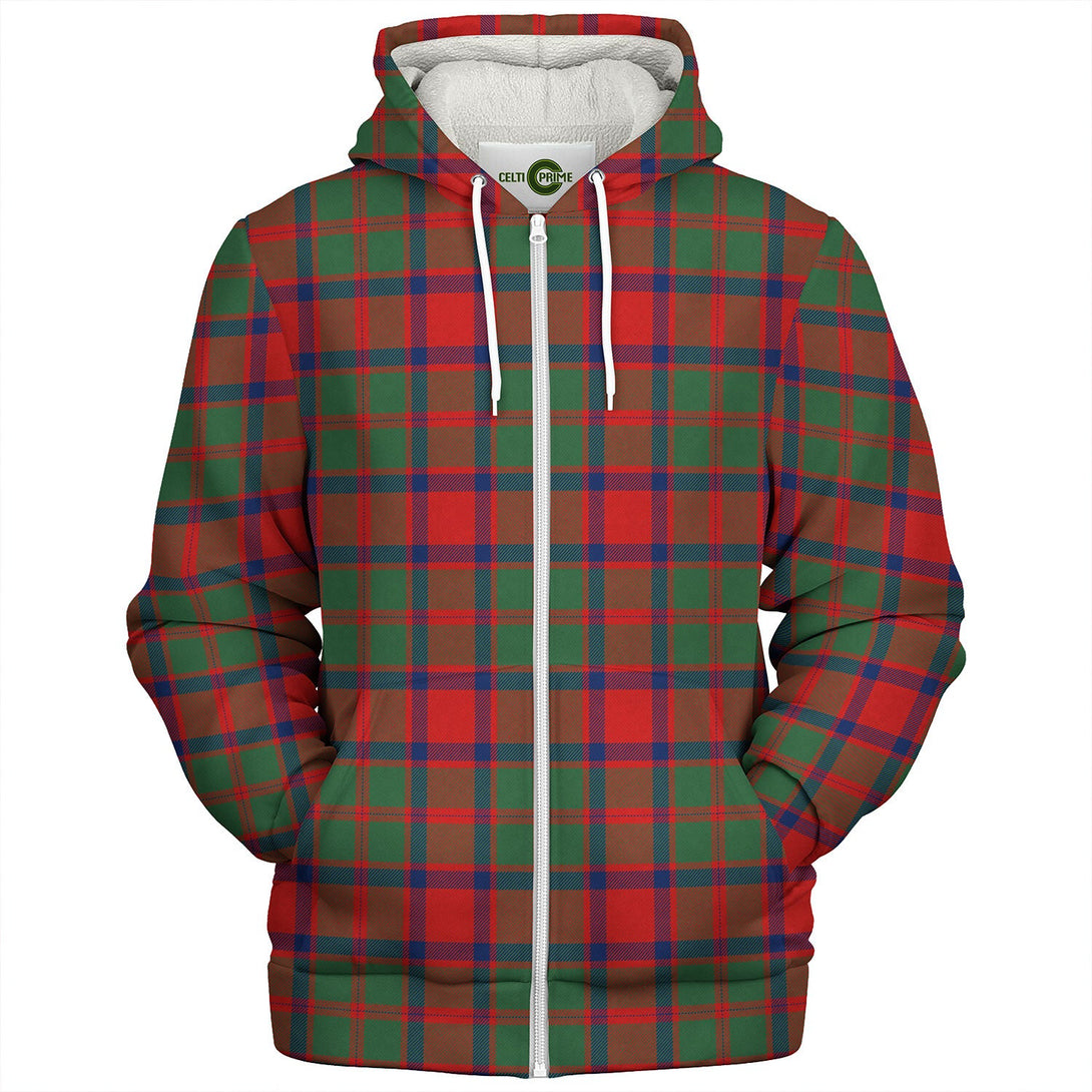 Caledonian (MacKintosh 3) Modern Tartan Sherpa Hoodie