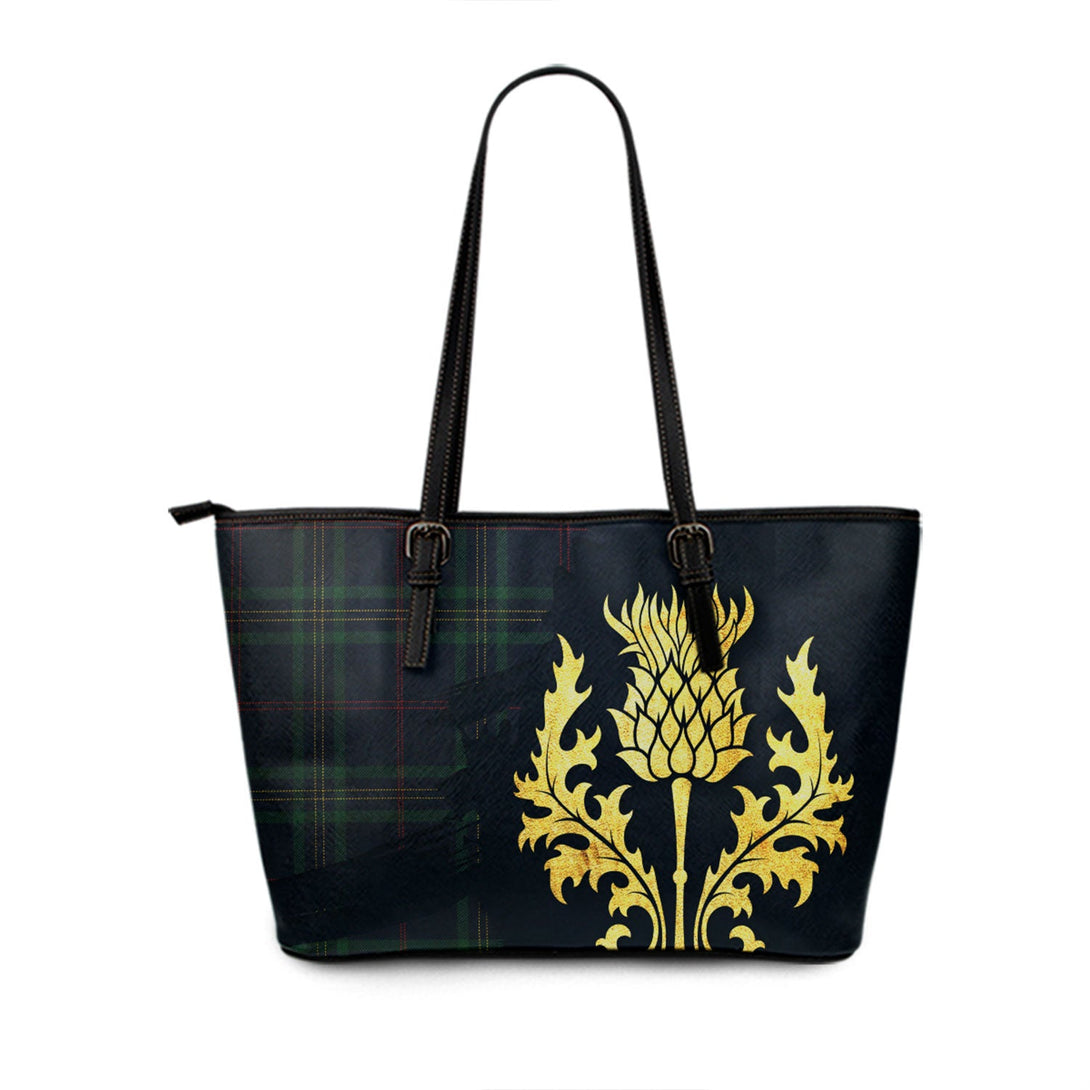 Callaghan Modern Tartan Leather Tote Bag Thistle Oldest Style