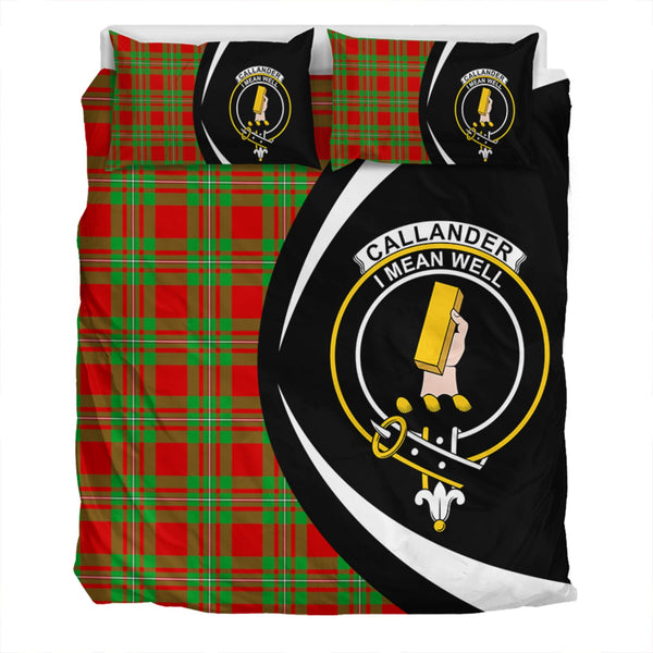 Callander Clan Badge Tartan Bedding Set Circle Style