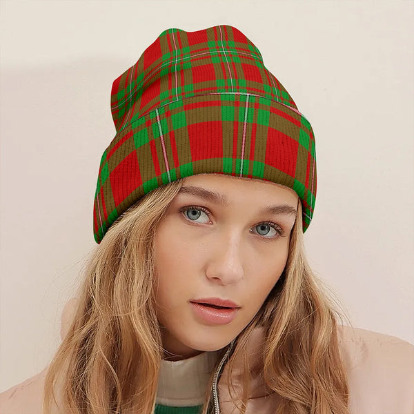 Callander Clan Badge Tartan Knitted Beanie