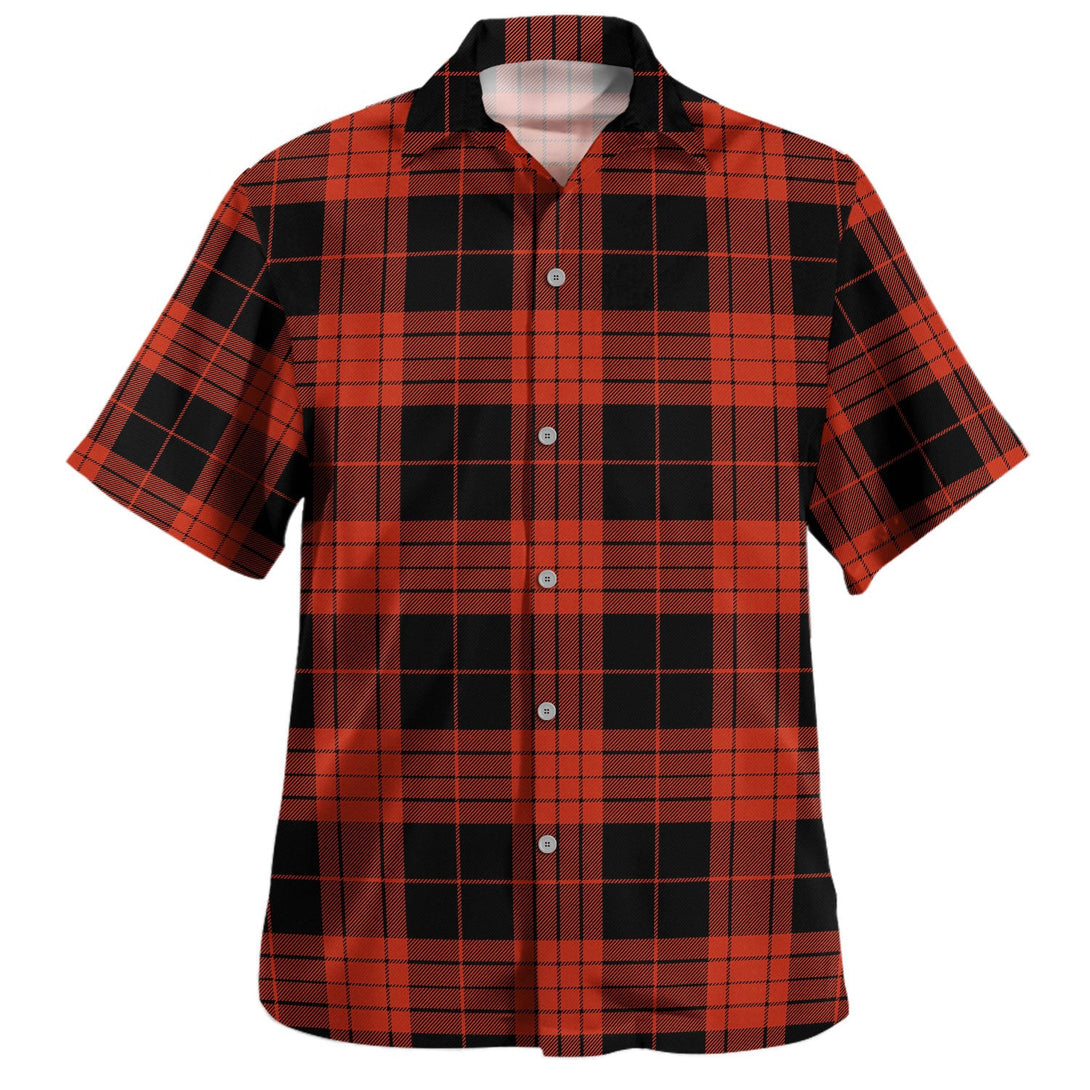 Cameron Black - Red Ancient Tartan Hawaiian Shirt