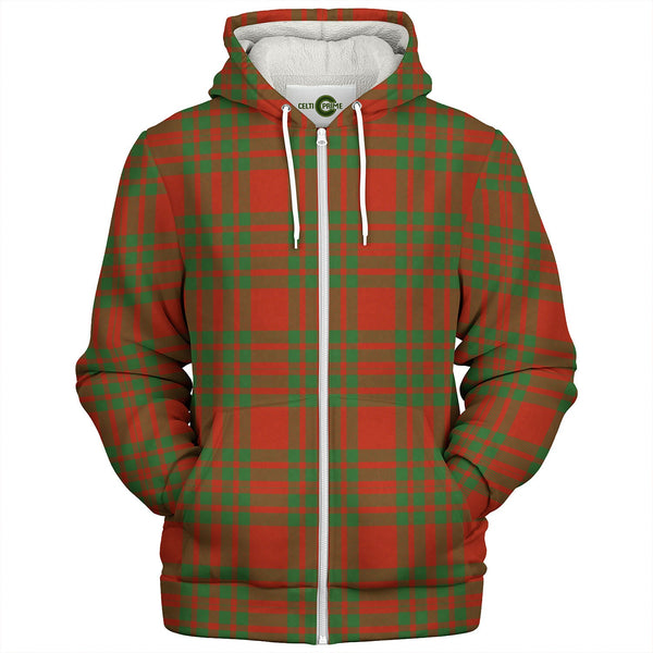 Cameron Cave Plaid Ancient Tartan Sherpa Hoodie