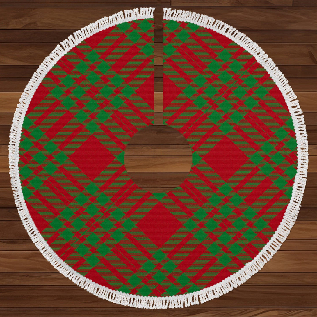 Cameron Cave Plaid Modern Tartan Christmas Tree Skirt