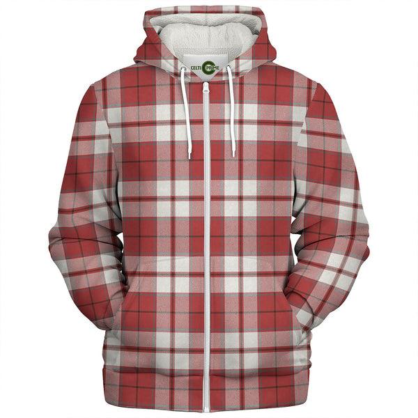 Cameron Hose Weathered Tartan Sherpa Hoodie