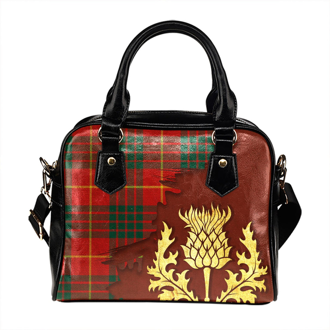 Cameron Modern Tartan Shoulder Handbag Thistle Oldest Style