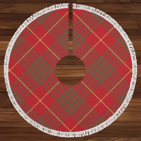 Cameron Weathered 2 Clan Badge Tartan Christmas Tree Skirt