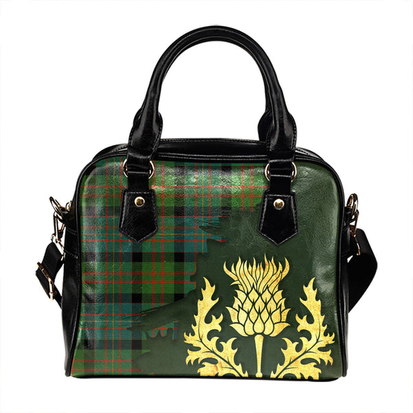 Cameron of Erracht Ancient 2 Tartan Shoulder Handbag Thistle Oldest Style