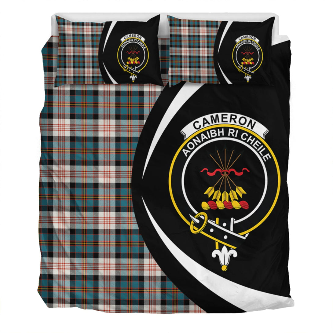 Cameron of Erracht Dress Ancient 2 Clan Badge Tartan Bedding Set Circle Style