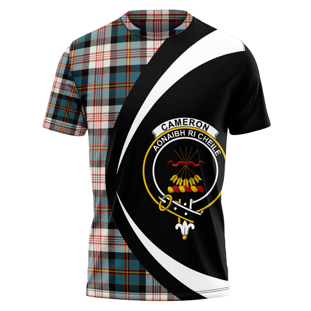 Cameron of Erracht Dress Ancient 2 Clan Badge Tartan T-Shirt Circle Style Personalized