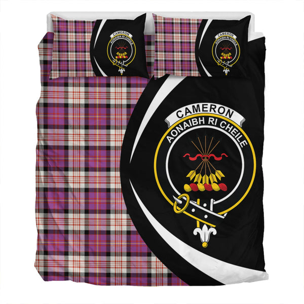 Cameron of Erracht Dress #2 Ancient 2 Clan Badge Tartan Bedding Set Circle Style