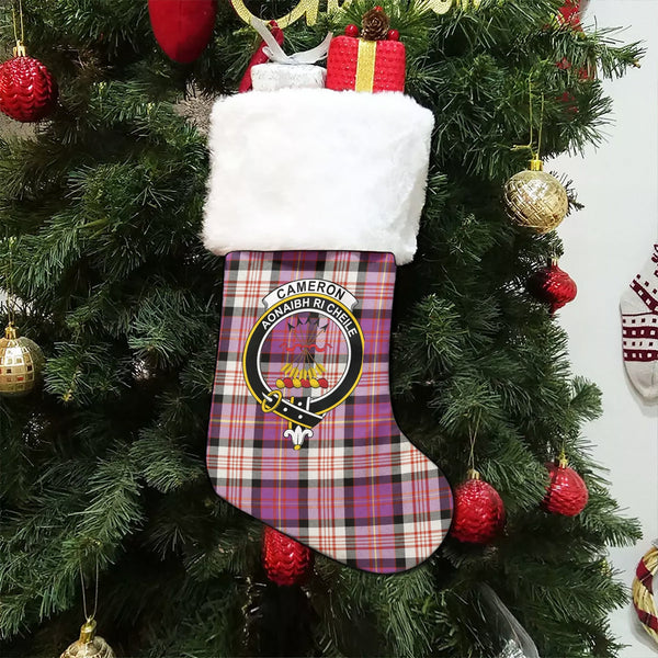 Cameron of Erracht Dress #2 Ancient 2 Clan Badge Tartan Christmas Stocking