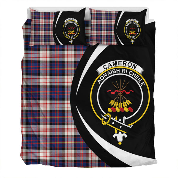 Cameron of Erracht Dress #2 Modern 2 Clan Badge Tartan Bedding Set Circle Style