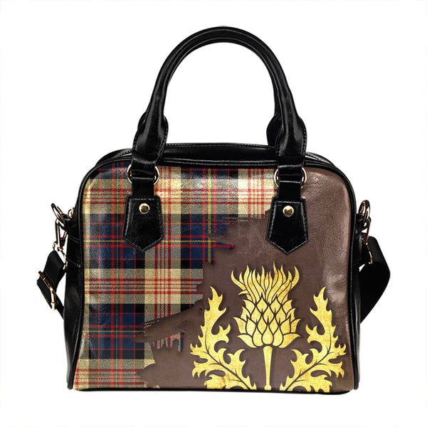 Cameron of Erracht Dress #2 Modern 2 Tartan Shoulder Handbag Thistle Oldest Style